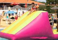 toboggans gonflables au Club Enfants du camping Mimizan Plage